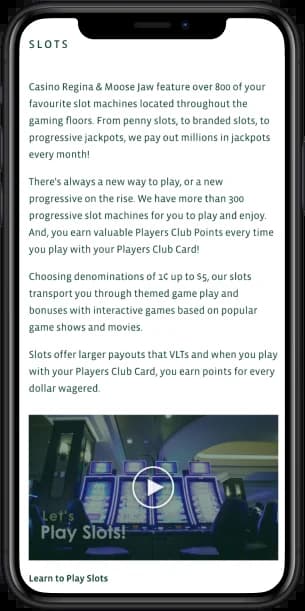 Regina Casino Canada Mobile